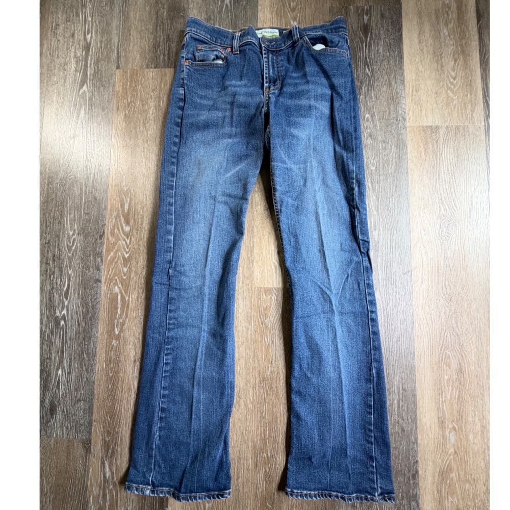 Old Navy Bootcut Jeans Women 10 Long Blue Low Waist Stretch Denim 5417